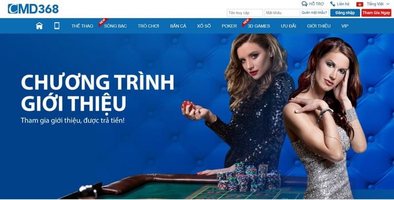 CMD368 là nhà cái cá cược trực tuyến số 1 châu Á với đa dạng các game