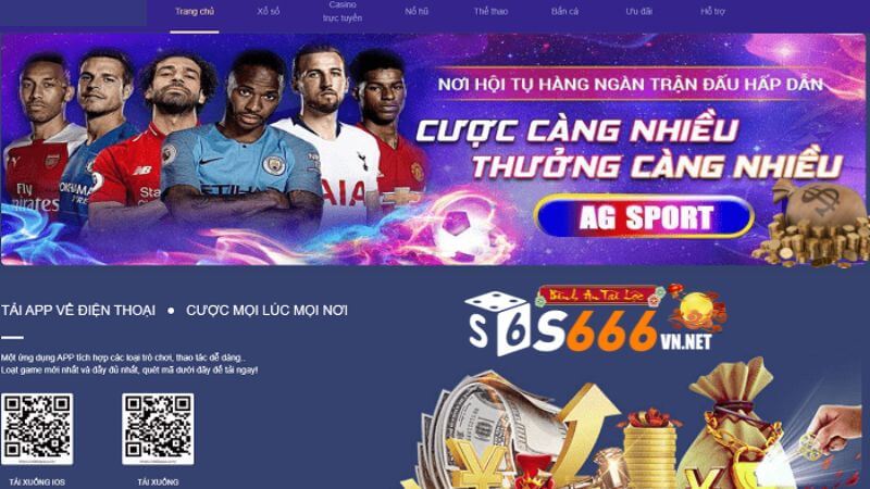 Trang chủ S666 casino trên điện thoại.